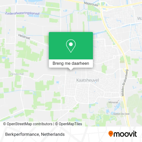 Berkperformance kaart