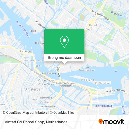 Vinted Go Parcel Shop kaart