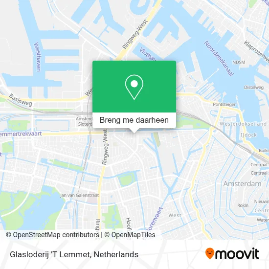Glasloderij 'T Lemmet kaart