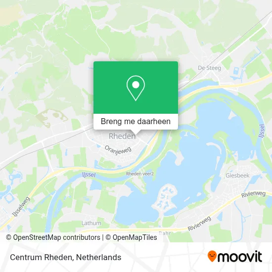 Centrum Rheden kaart