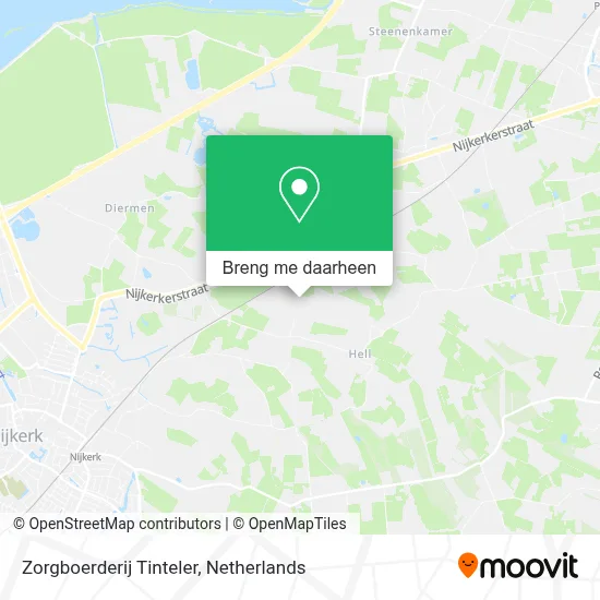 Zorgboerderij Tinteler kaart