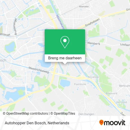 Autohopper Den Bosch kaart