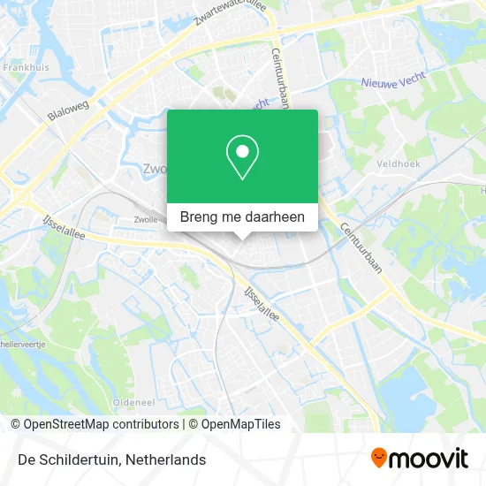 De Schildertuin kaart