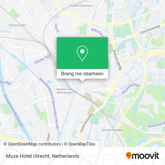 Muze Hotel Utrecht kaart
