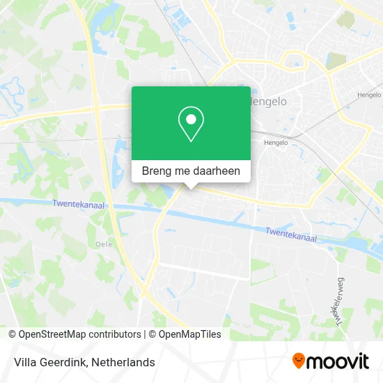 Villa Geerdink kaart
