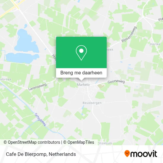 Cafe De Bierpomp kaart