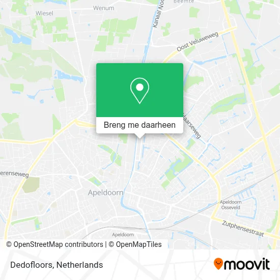 Dedofloors kaart
