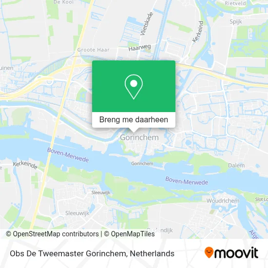 Obs De Tweemaster Gorinchem kaart