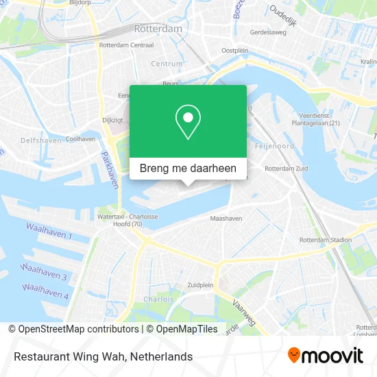 Restaurant Wing Wah kaart