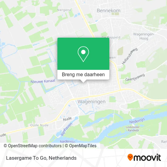 Lasergame To Go kaart