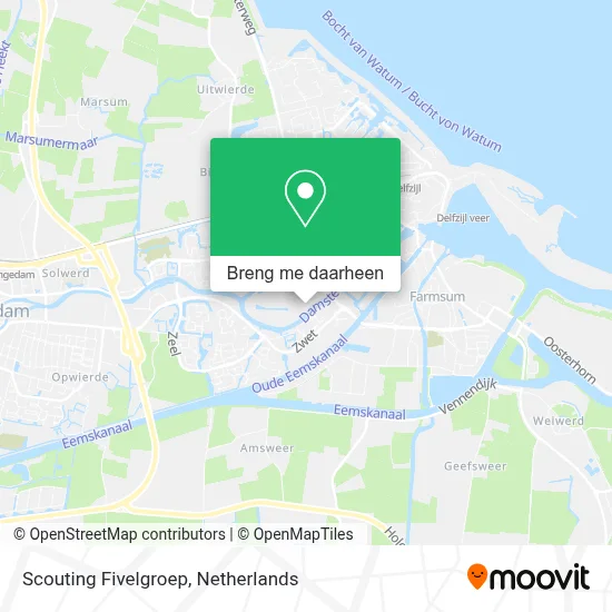 Scouting Fivelgroep kaart