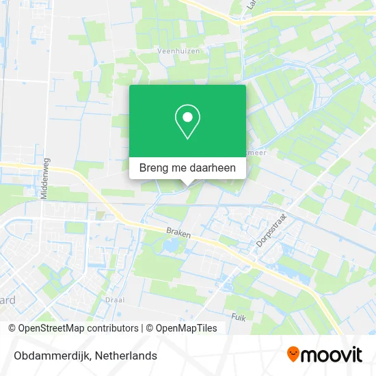 Obdammerdijk kaart