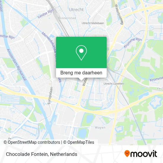 Chocolade Fontein kaart