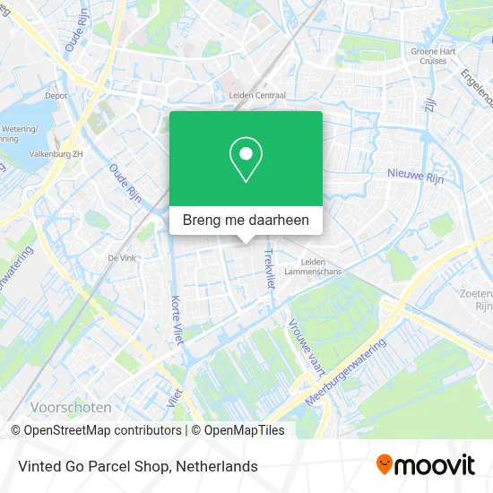 Vinted Go Parcel Shop kaart