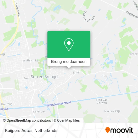 Kuijpers Autos kaart