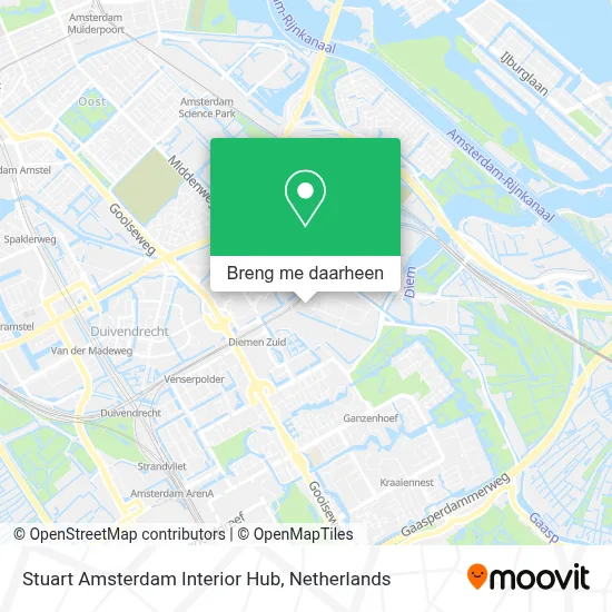 Stuart Amsterdam Interior Hub kaart