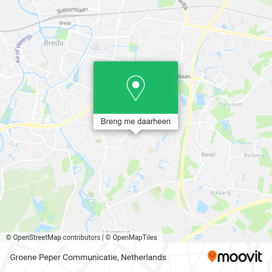 Groene Peper Communicatie kaart