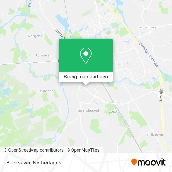 Backsaver kaart