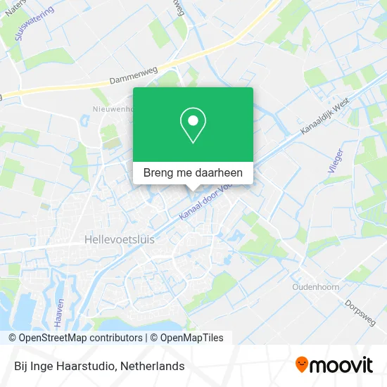 Bij Inge Haarstudio kaart