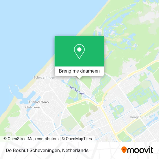 De Boshut Scheveningen kaart