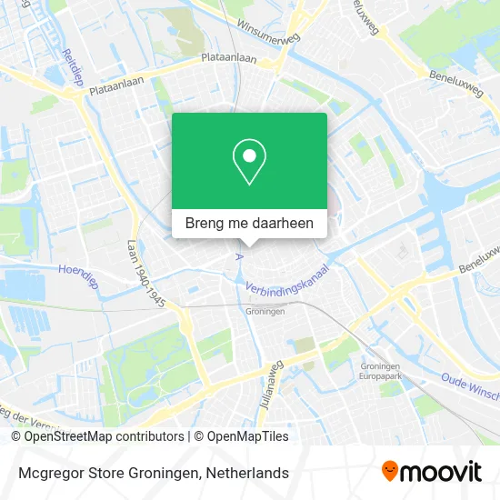 Mcgregor Store Groningen kaart