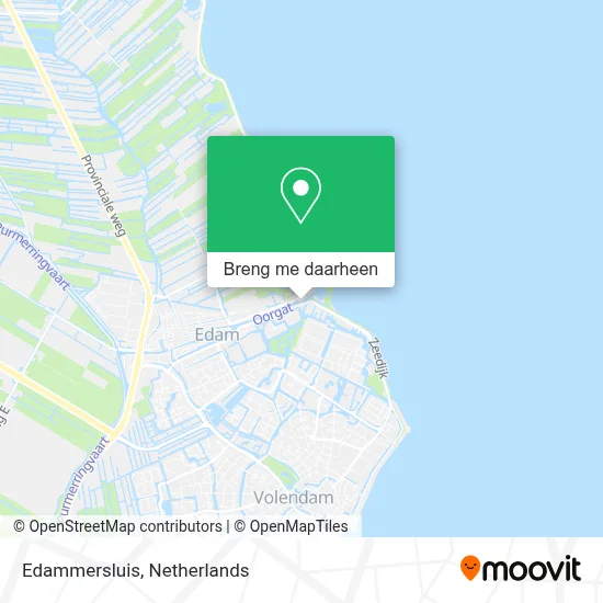 Edammersluis kaart