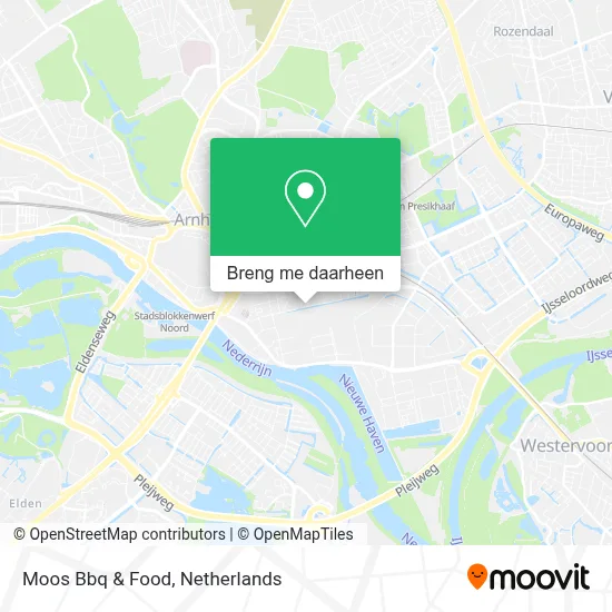 Moos Bbq & Food kaart