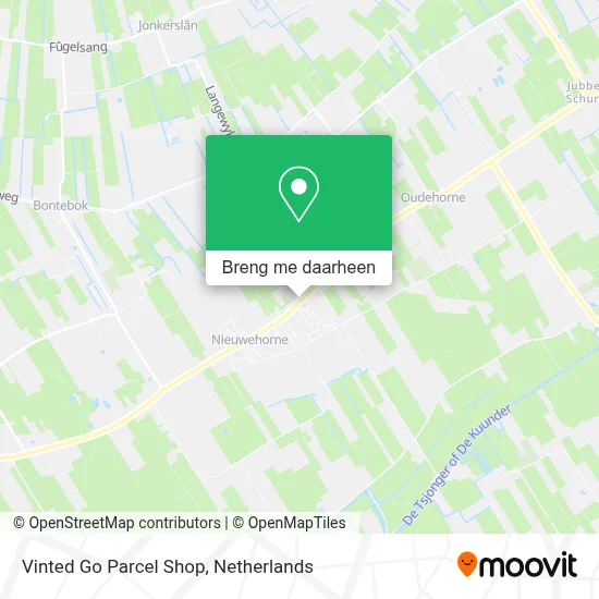 Vinted Go Parcel Shop kaart