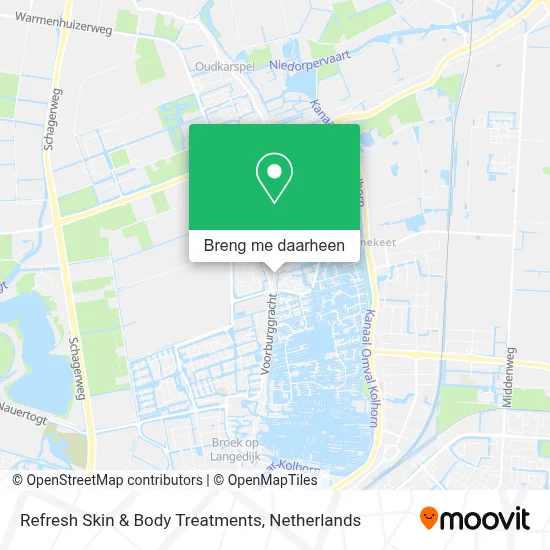 Refresh Skin & Body Treatments kaart