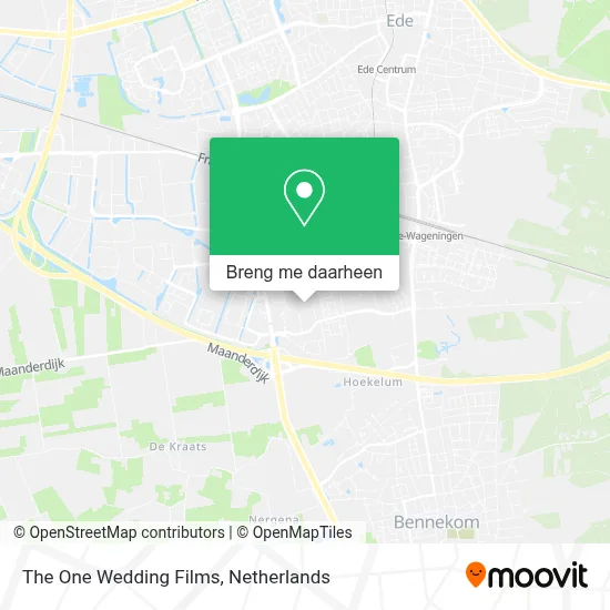 The One Wedding Films kaart