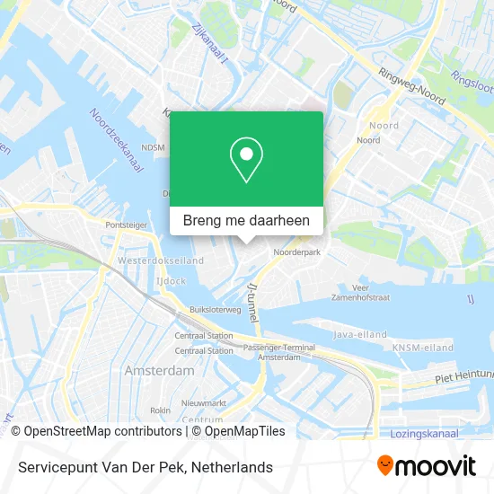 Servicepunt Van Der Pek kaart