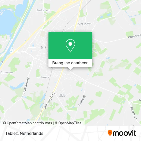 Tablez kaart