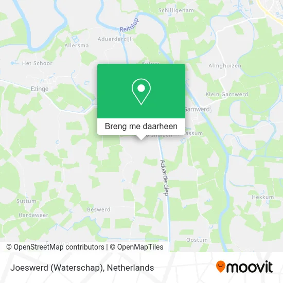 Joeswerd (Waterschap) kaart
