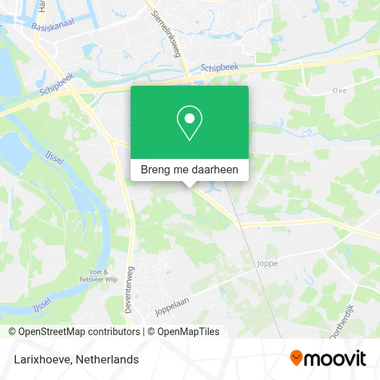 Larixhoeve kaart