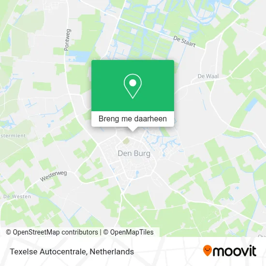 Texelse Autocentrale kaart