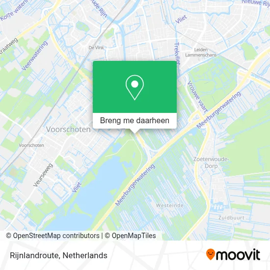 Rijnlandroute kaart