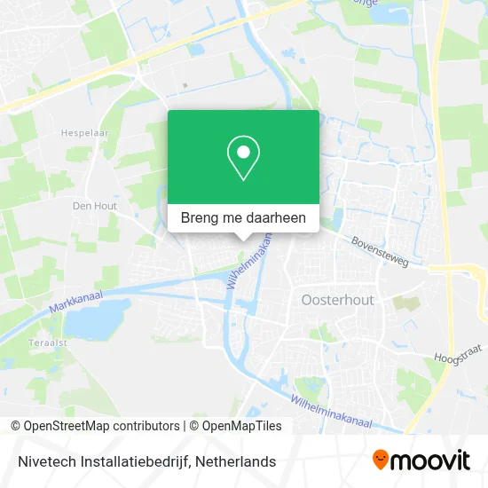 Nivetech Installatiebedrijf kaart