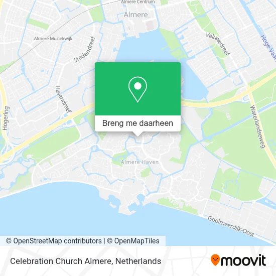 Celebration Church Almere kaart