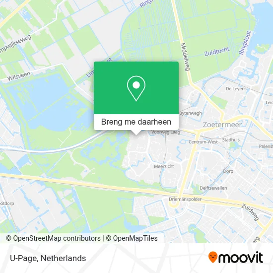 U-Page kaart