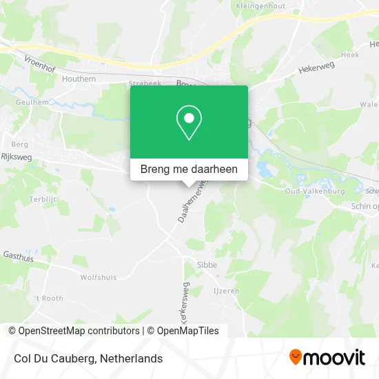 Col Du Cauberg kaart