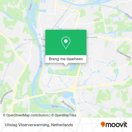 Uitslag Vloerverwarming kaart
