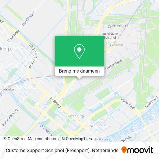 Customs Support Schiphol (Freshport) kaart
