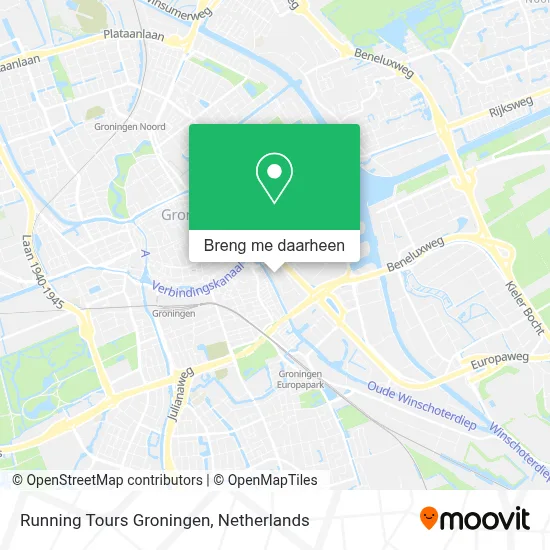 Running Tours Groningen kaart