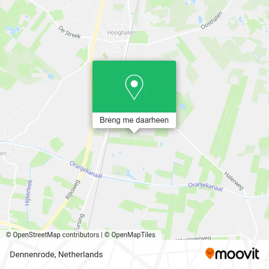 Dennenrode kaart