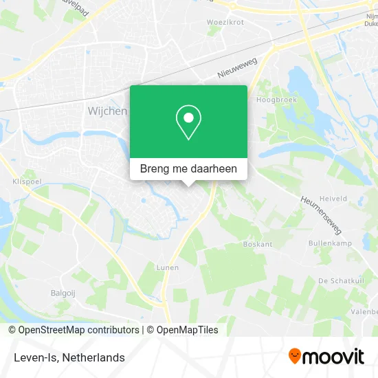 Leven-Is kaart