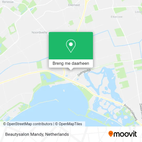Beautysalon Mandy kaart