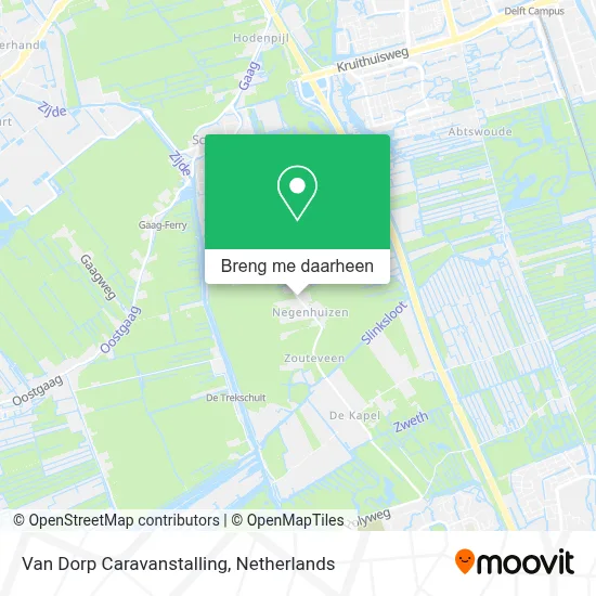 Van Dorp Caravanstalling kaart