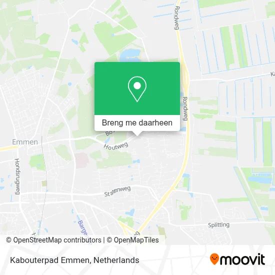 Kabouterpad Emmen kaart