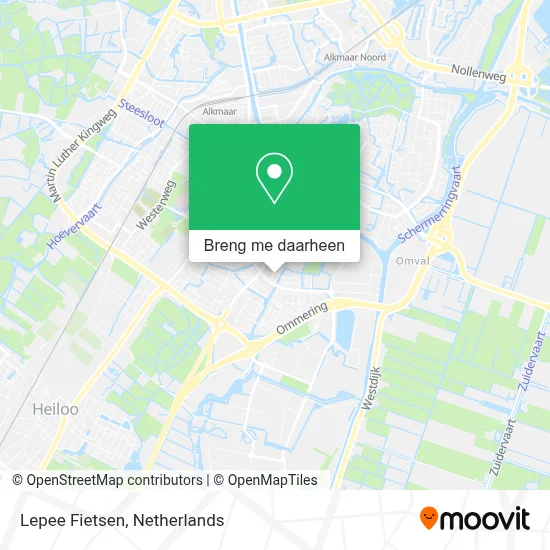 Lepee Fietsen kaart
