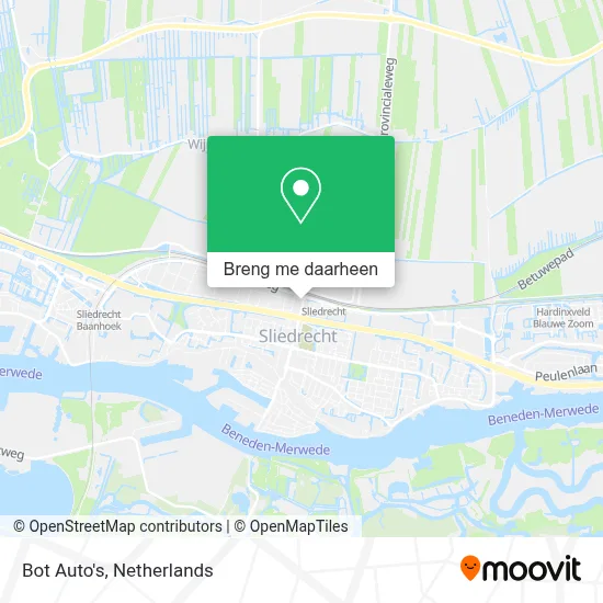 Bot Auto's kaart